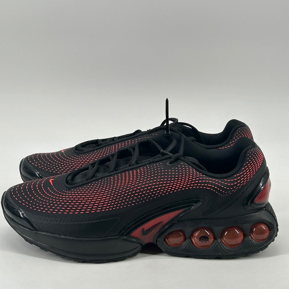 Nike Air Max Dn Mens 13 Black Bright Crimson HV5235-002 New Running Sneakers